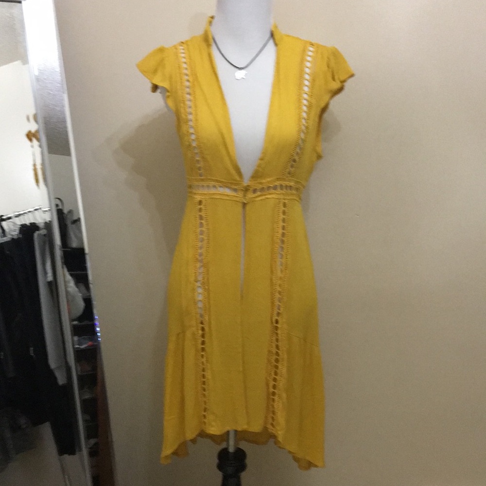 2 button midi sleeveless cardigan dress